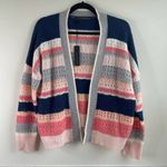 360 Cashmere  striped multi color sweater‎ cardigan size small Photo 3