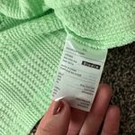 Elodie  Green Waffle Knit Crop Top Photo 2