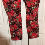 Almost Famous Red Mixed Pattern Animal Print Paisley Leggings 3X Photo 9