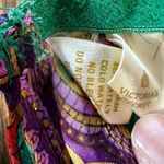 Victoria's Secret Victoria’s Secret Vintage Red Pink Green Plaid Paisley Bralette Kimono Set Photo 13