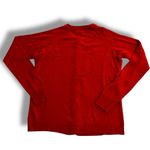 Carolyn Taylor Woman Cardigan Sweater XL Red Pearl Buttons SOFT Christmas Photo 3