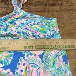Lilly Pulitzer  Dream Team Loro Swing‎ Tiered Ruffle Flowy Printed Mini Dress M Photo 3