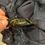 Trixxi  Sequin Tulle Navy Blue Mini Party Dress MeshBack VNeck Women 5 Homecoming Photo 6