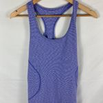 Zella  Purple White Stripe Racerback Athletic Tank Size Medium Photo 0