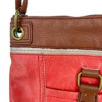 The Sak  Kendra Vintage Coral Brown Leather Crossbody Bag Adjustable Strap Photo 2