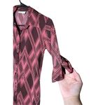 Vintage Wanted Clothing Y2K Retro Button Front MIDI Dress Size M Pink Size M Photo 3