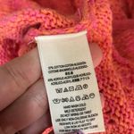 Free People  Hot Tropics Paloma Combo Knit Sweater Pink Orange Stripe Coral Photo 7