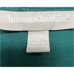Woman Within  Womens Top 1X Babydoll Cotton Comfort Relaxed Party Workwear Chic Photo 1