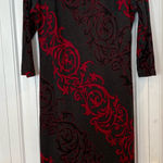 Saks 5th Avenue Saks Fifth Avenue Gray And Red Dress Size Medium Photo 0