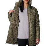 Columbia Copper Crest Hooded Fleece-Lined Mid-Length Coat in Green, NWT, Size S Photo 3