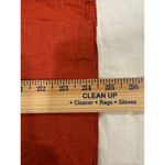 Spiegel 3/4 Sleeve Mock Neck Button Up Shirt Linen Orange Women's Size Medium Photo 7