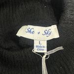 She + Sky Boutique Black Turtleneck Sweater NWT Size L Photo 6