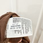 American Eagle NEW  Stretch High-Waisted Ribbed Knit Midi Skirt Brown sz Large Photo 7