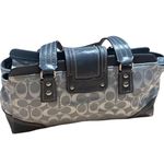 Coach Vintage Hampton Carryall Canvas Gray Women's Designer Shoulder Bag Photo 5