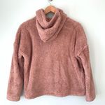 Charlotte Russe Cozy  Brown/Pink Teddy Bear Hooded Fleece Pullover M Photo 3