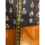 Talbots Quilted Collarless Jacket Ditsy Foulard Size Large Photo 5