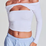 💛 Ser.O.Ya White Cut Out Artemis Top Plus Size Size XXL Photo 0