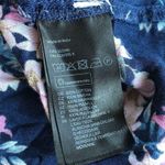 H&M HM floral dress sz 8 cap sleeve v neck lightweight LOGG blue pink flower Photo 7