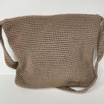 The Sak  Womans Purse Crochet Knit Tan Large Shoulder Bag Satchel Purse Photo 0