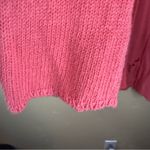 Anthropologie Angel of the North Cashmere Blend Size LG Watermelon Knit Cardigan Pink Photo 3