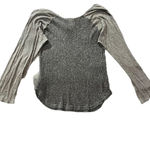 Harley Davidson Women's Large Gray/Purple Graphic Mesh Long Sleeve Y2K Crewneck Photo 3