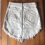 Free People  White Denim Skirt Photo 2