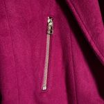 Louben Dark Fuchsia Wool and Cashmere Jacket with zipper pockets Size 4 Purple Photo 4