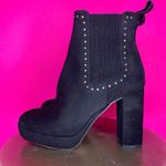Kelsi Dagger  Brooklyn Racer Black Suede Gold Studded Platform Ankle Boot Sz 8 Photo 2
