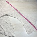 Free People Women's Crochet Cardigan Bell Sleeve Open Knit Ivory Bohemian Photo 10