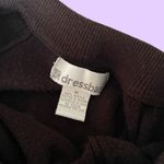 Dress Barn Vintage Y2K Dark Brown Embroidered Knit Midi Skirt π₯ Photo 1