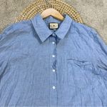Tuckernuck NWOT Women’s Cotton Linen Chambray Callahan Shirt Dress in Blue XXL Photo 3