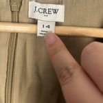 J.Crew Factory Khaki Linen Blend sleeveless belted jumpsuit size 14 Tan Photo 4