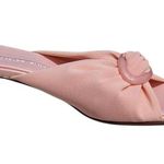 Donald Pliner HELLI Mesh Elastic Leather Slide Shoe New Buckle Detail $225 NIB Photo 2