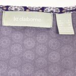 Liz Claiborne  Womens Mesh Top Small Geometric Flowy Retro Mod Preppy Retro Y2K‎ Photo 5