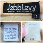 Vintage Jebb Levy Button Up Blouse Sheer Yellow 80s Size Medium Large Photo 2