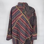 Rara Avis‎ by Iris Apfel Patchwork Coat Womens Large Boho Tapestry Vintage Brown Photo 4