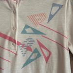 Vintage Tail Womens White Pink Retro Polo Shirt Size Small Activewear Photo 2