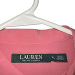 Ralph Lauren Lauren  Pink Button Down‎ Blouse Size Large Photo 1
