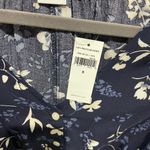 Floral Navy Long Sleeve Dress Blue Photo 1