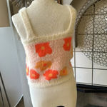 willow root cardigan and tank top set size medium orange daisys NWOT Photo 3