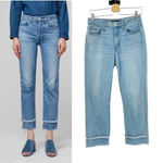 3x1 W3 Higher Ground Jeans Slim Crop Medium Denim Holden Wash Blue Size 27 Photo 1