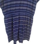 Ll bean v neck striped short sleeve dress draw string waste line size 2XL Blue Photo 1