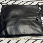 Kelly Moore Black Leather Clutch with tassel zip Photo 6