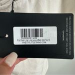 Pretty Little Thing  Plus Cream Linen Lace Up Back Crop Top Size US 14 NWT Photo 6