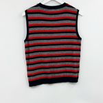 H&M Dark Academia Striped Sweater Vest Size Large Photo 5