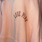 PINK - Victoria's Secret Pink Victoria’s Secret crew neck pullover sweatshirt sparkly pink/peach size XL​ Photo 2