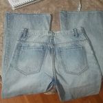 Nasty Gal WIDE LEG RETRO VIBE FLARED DISTRESSED HI-RISE LIGHT WASH JEAN Photo 6
