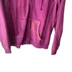 Life is Good Women's Size Medium Purple Full Zip Hooded Sweater Photo 2