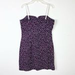 Vintage y2k Aqua Blues Pink & Black Polka Dot Sleeveless Bow Accent Mini Dress L Size L Photo 4