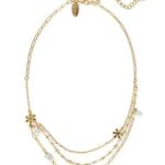 Style & Co Flower Crystal & Imitation Pearl Necklace in Gold MSRP $30 NWT Photo 0